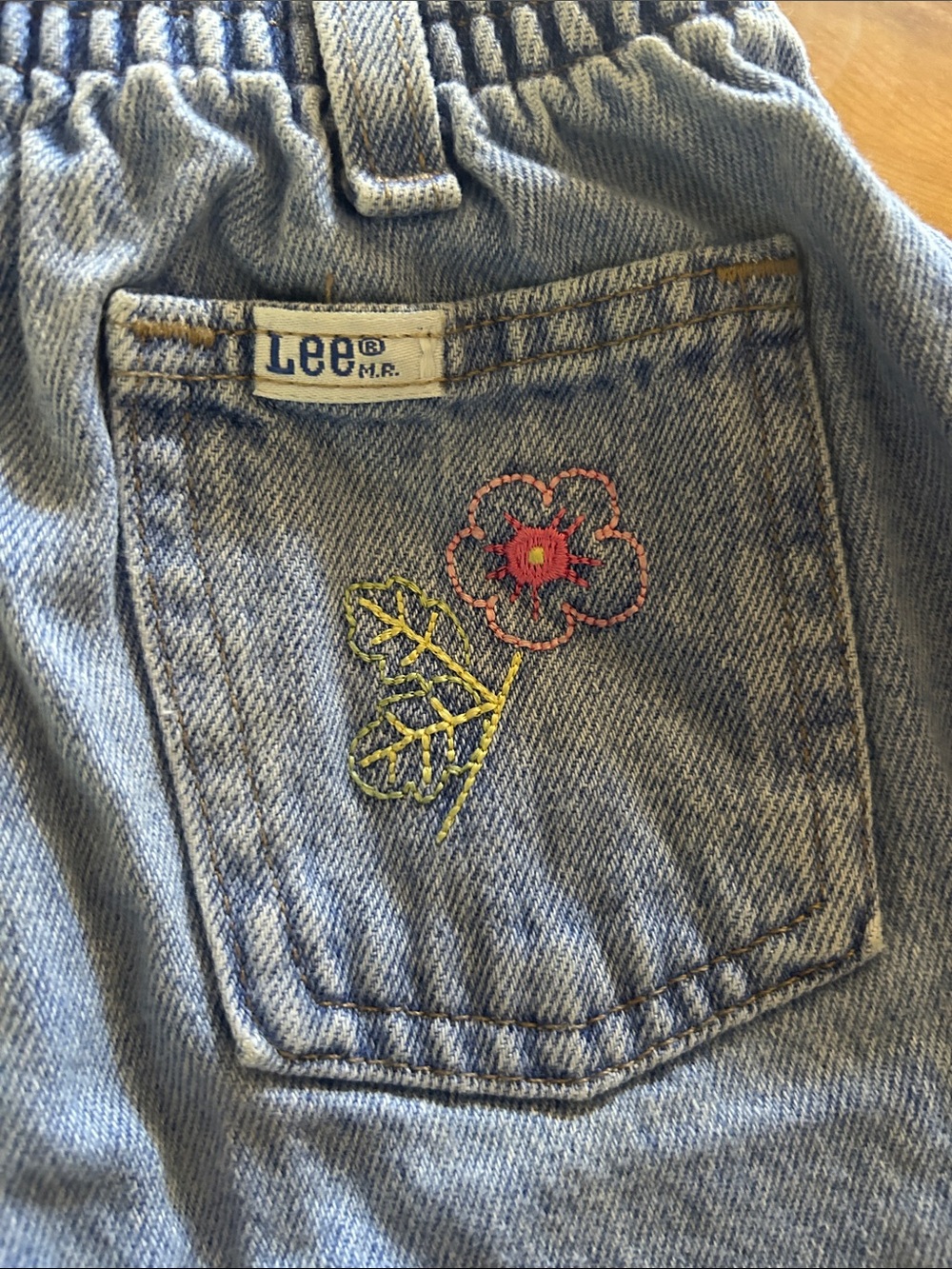 Lee Light Blue Girls' Embroidered Straight-Leg Jeans